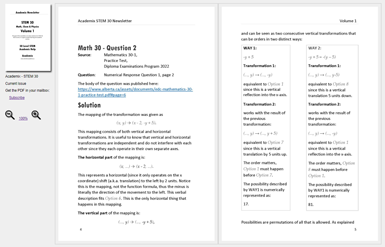 Diploma 30 Prep: Problems and Solutions: